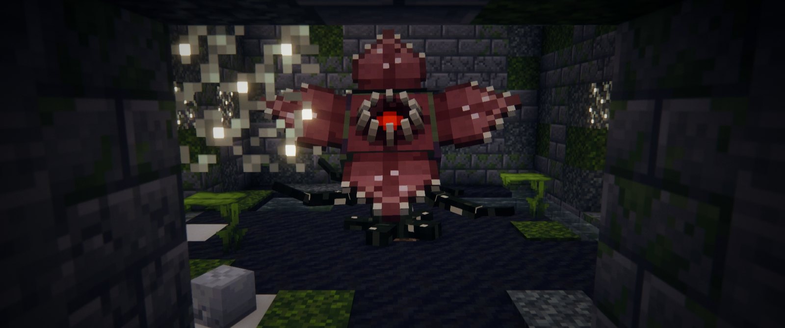 Something grown into the walls of a vault in the sewers
